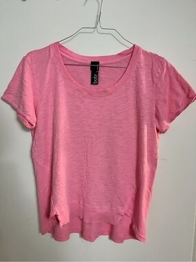 bobi Bubblegum Pink Short Sleeve Crewneck Top